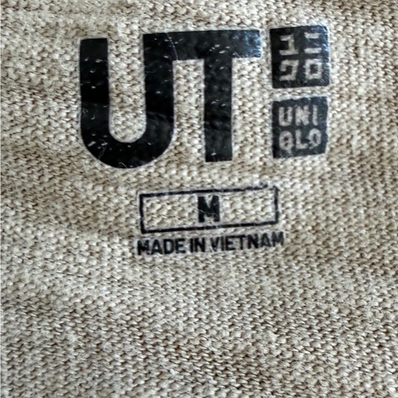 Uniqlo UT Japanese Cat Graphic T-Shirt Beige 100% Cotton Men’s M - Picture 6 of 11